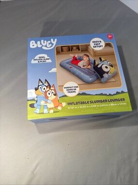 Bluey Inflatable Slumber Lounger - Blue Kids Toy
